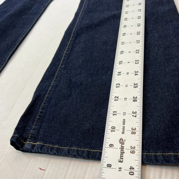 NWOT Mavi Style 192 Flared Denim Jeans Dark Wash Classic 100% Cotton Size 29/30 - Picture 12 of 14